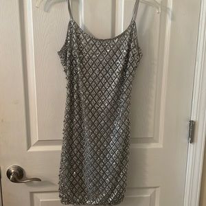 Sequin mini dress never worn xs